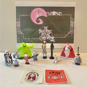 Disney Nightmare Before Christmas Deluxe Party Favors Toy Figures and Stickers